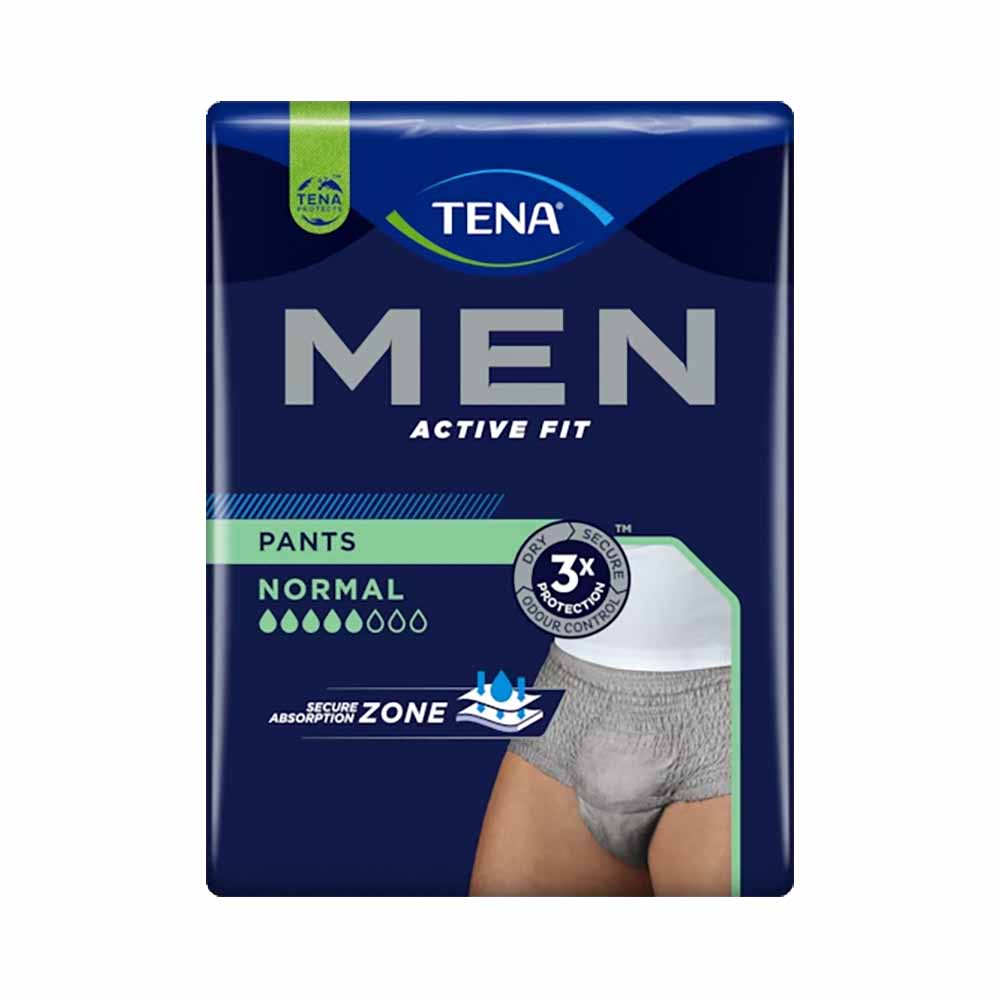 Tena Men Active Fit Pants normal, grau, S/M - 1x12 Stück