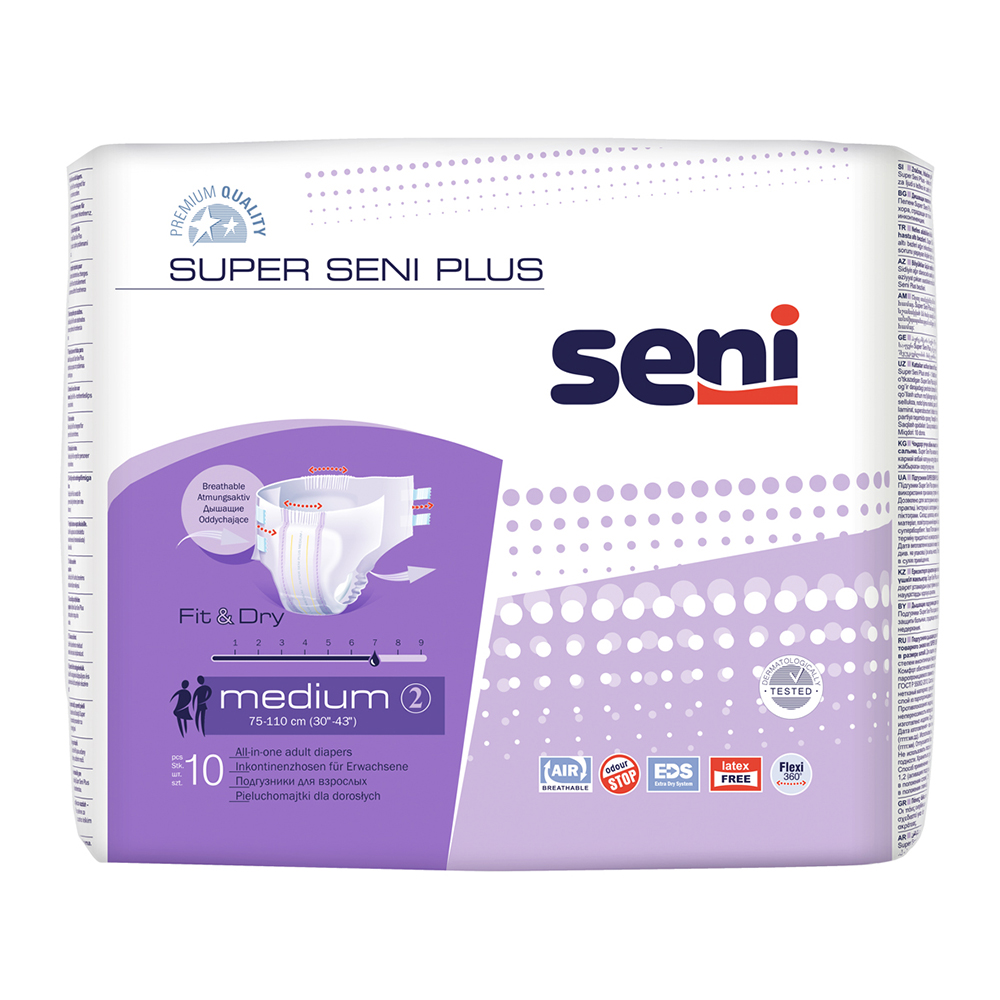 SUPER SENI Plus Medium Inkontinenzhose 10 Stück