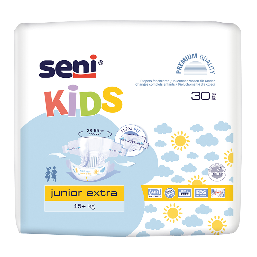 SENI KIDS Junior Extra   -  5 x 30 Stück Karton
