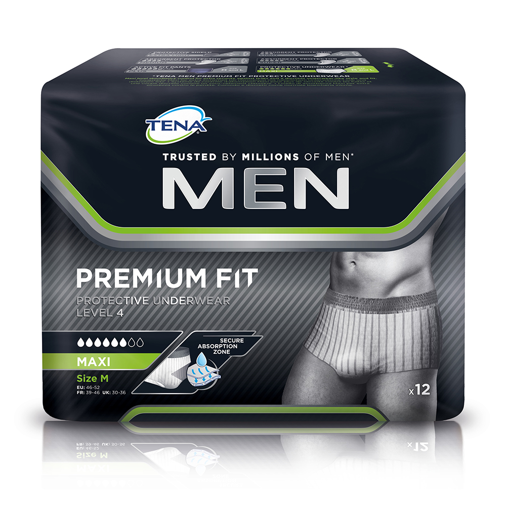 TENA MEN Level  4 Premium Fit, M+L, Größe M - 1 x 12 Stück