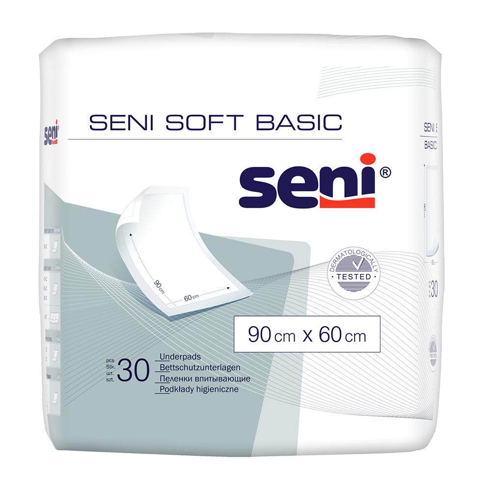 SENI SOFT Basic Bettschutzunterlagen - 30 Stück