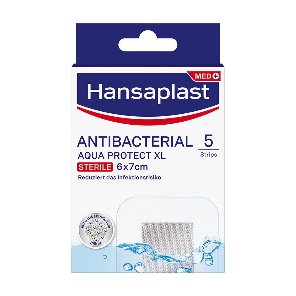 Hansaplast Aqua Protect Wundverband antibakteriell 6 x 7cm