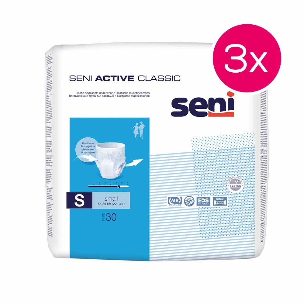SENI ACTIVE Classic Small Inkontinenzslips - 3 x 30 Stück