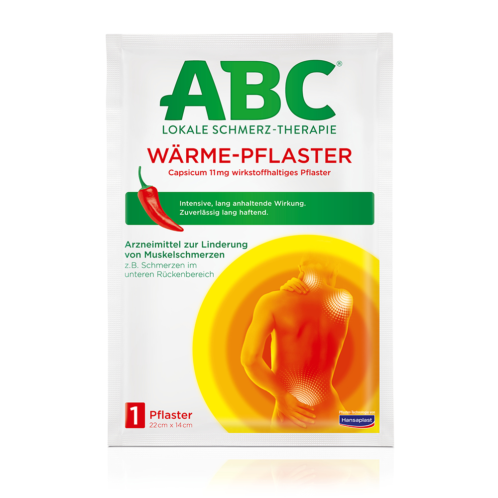 ABC Wärme-Pflaster Capsicum Hansaplast med 14 x 22cm