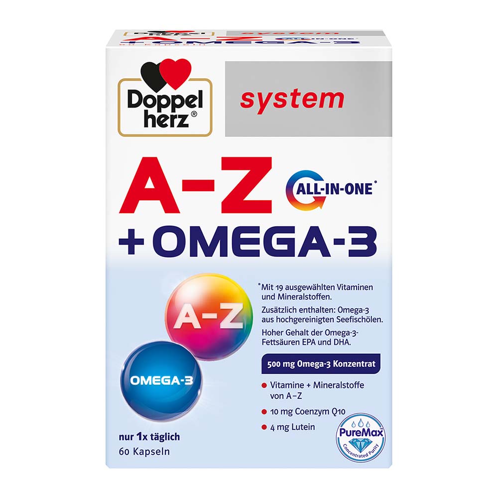 Doppelherz® A-Z + Omega-3 all-in-one System Kapseln, 60 Stück