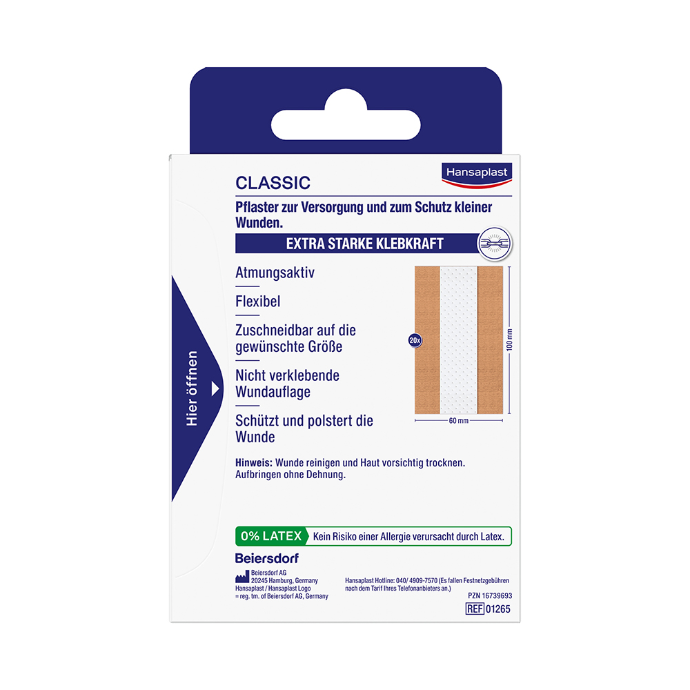 Hansaplast Classic 6cm x 2m